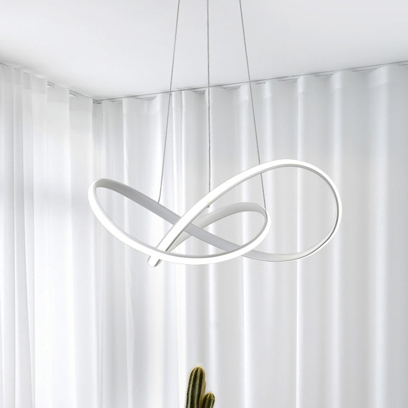 Lampadino a LED contemporaneo Lampada a soffitto a spago nero/nero con tonalità metallica in luce calda/bianca