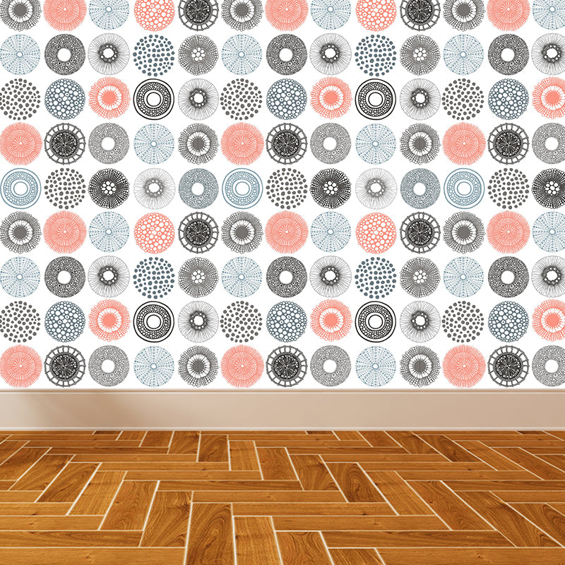 Big Dandelions Wallpaper Mural Modern Novelty Flower Print Wall Covering in Pastel Color