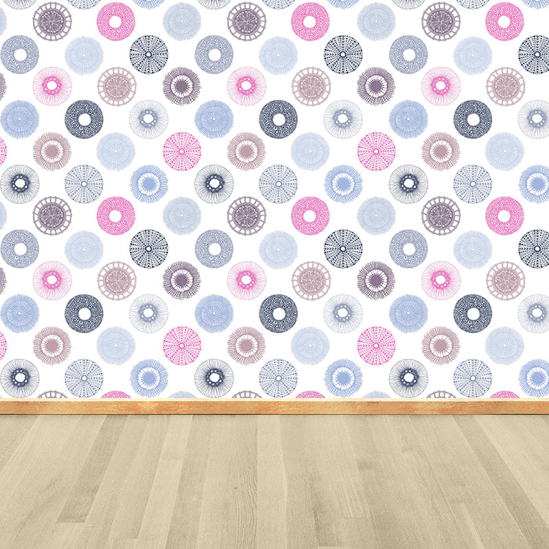 Big Dandelions Wallpaper Mural Modern Novelty Flower Print Wall Covering in Pastel Color