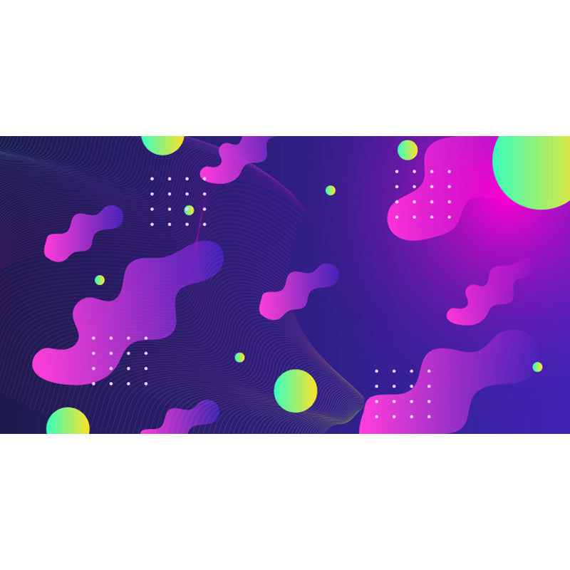 Dark Color Geometric Wallpaper Mural Abstract Modern Waterproofing Wall Art for Home