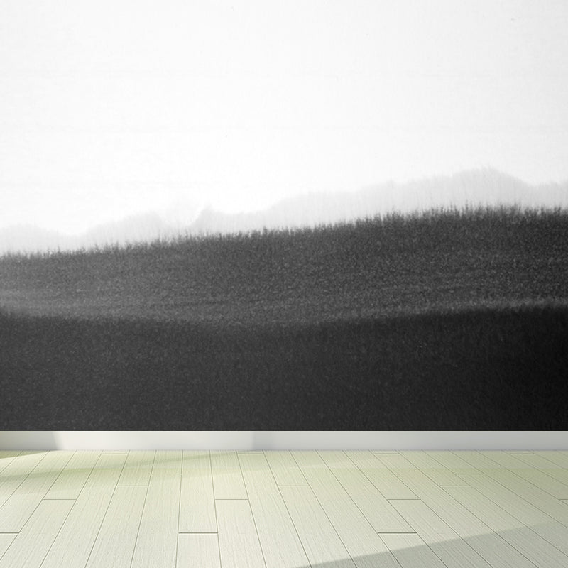 Big Ink Painting Mural Wallpaper Minimalism Abstract Wall Art in Black and White
