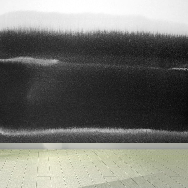 Big Ink Painting Mural Wallpaper Minimalism Abstract Wall Art in Black and White