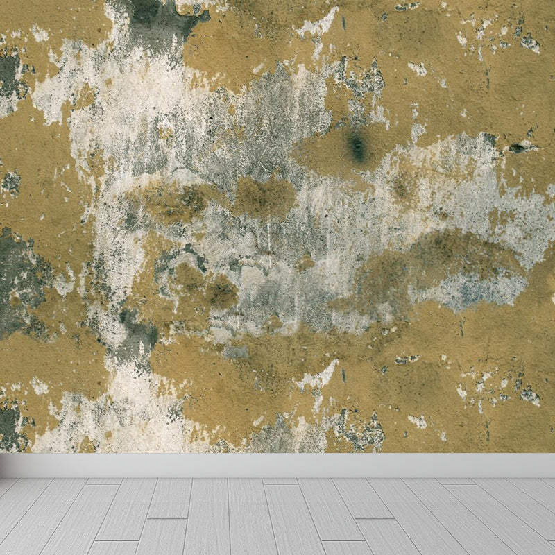 Steampunk Brick Look Wallpaper Mural for Restaurant Custom Wall Decor in Dark Color