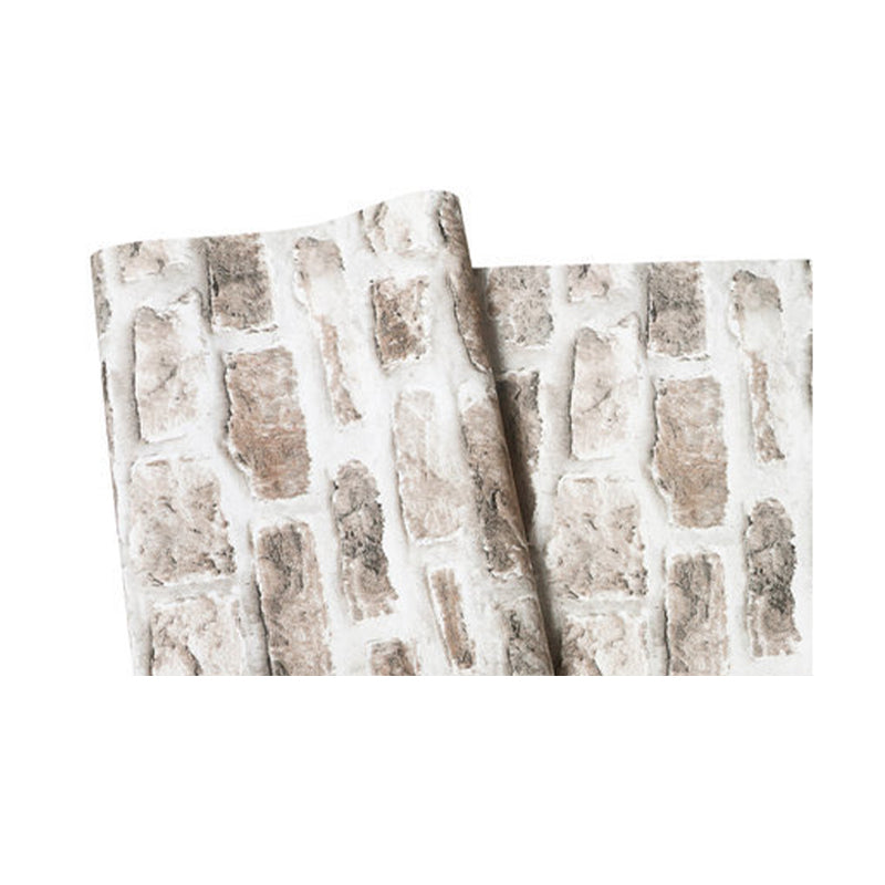 Rustic Countryside 3D Brick Non-Pasted Wallpaper for Bar and Restaurant, 33' by 20.5"