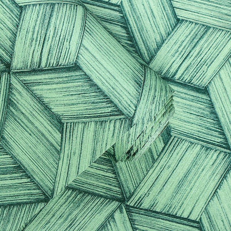 Pastel Grey Bamboo Woven 57.1 sq ft. Non-Pasted Decorative Wallpaper