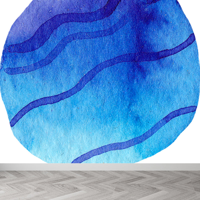 Science Fiction Universe Sphere Mural Bright Color Waterproofing Wall Covering for Bedroom