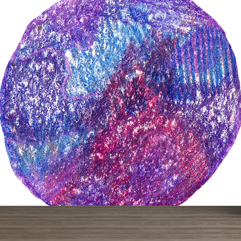 Science Fiction Universe Sphere Mural Bright Color Waterproofing Wall Covering for Bedroom