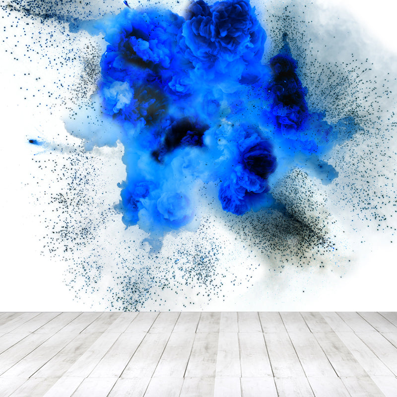 Waterproof Rainbow Explosion Wall Mural Modern Non-Woven Wall Covering, Personalized Size