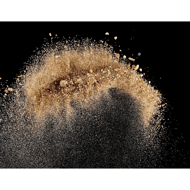 Abstract Powder Blast Mural Decal Contemporary Smooth Wall Art in Dark Color for Home