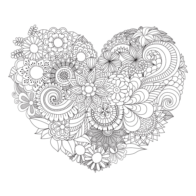 Full Size Cartoon Wallpaper Mural Black and White Hand Print Landscape Wall Covering, Custom Made