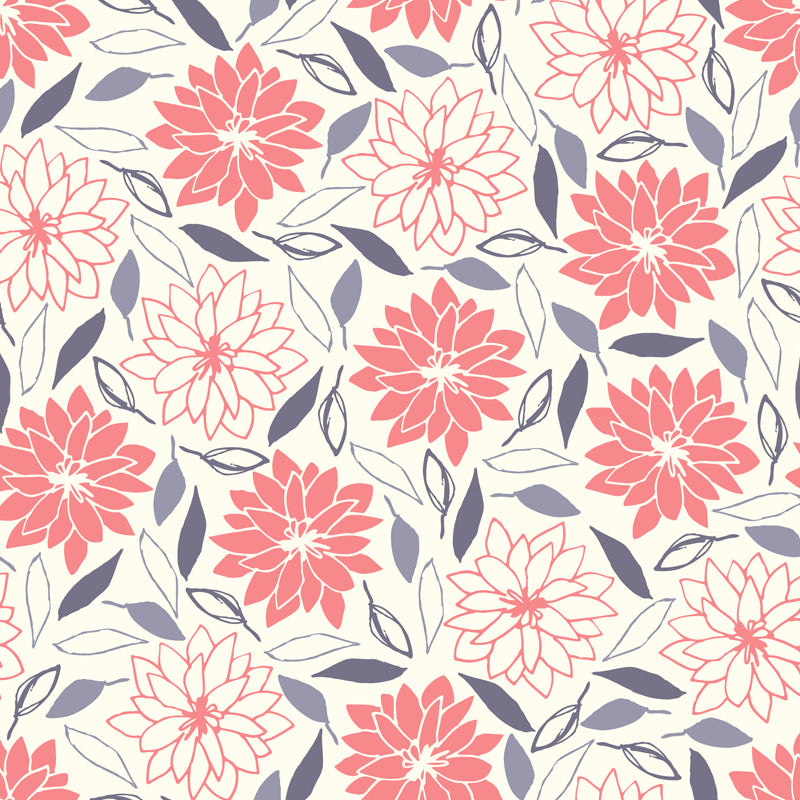 Peinture murale à motif floral de couleur pastel, résistante aux taches, décoration murale élégante pour chambre de filles