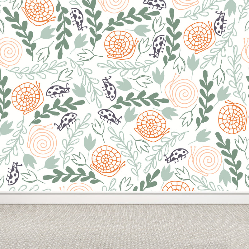 Smooth Botanics Wall Paper Mural Personalized Trendy Wall Covering for Accent Wall