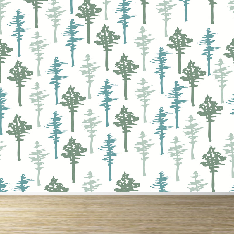 Big Leaves Print Wall Mural Decal Modern Stylish Botanic Wall Decor in Light Color