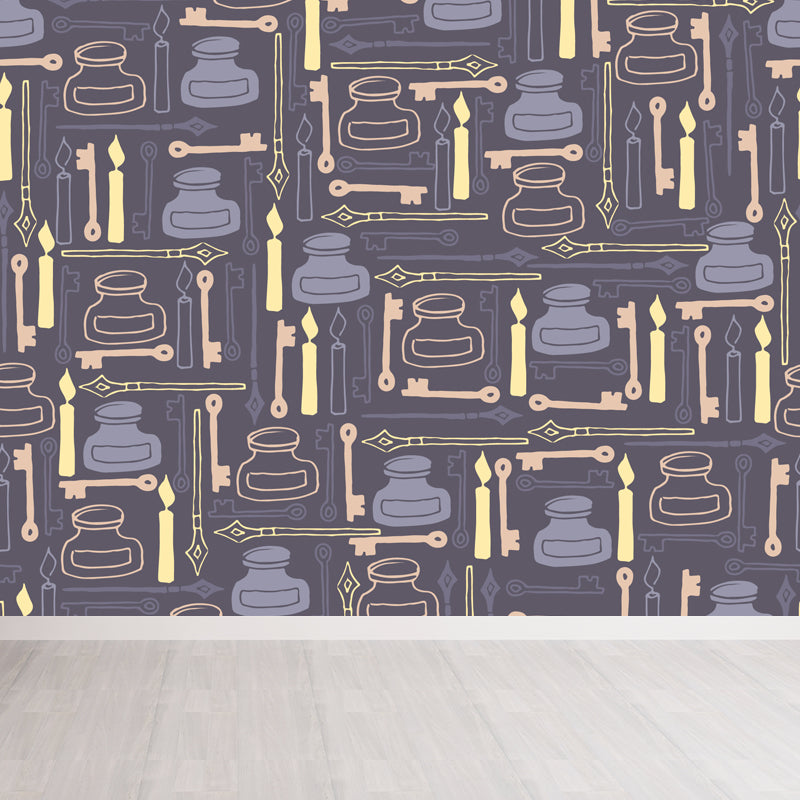 Whole Cartoon Pattern Mural Wallpaper Decorative Modern Girls Bedroom Wall Covering