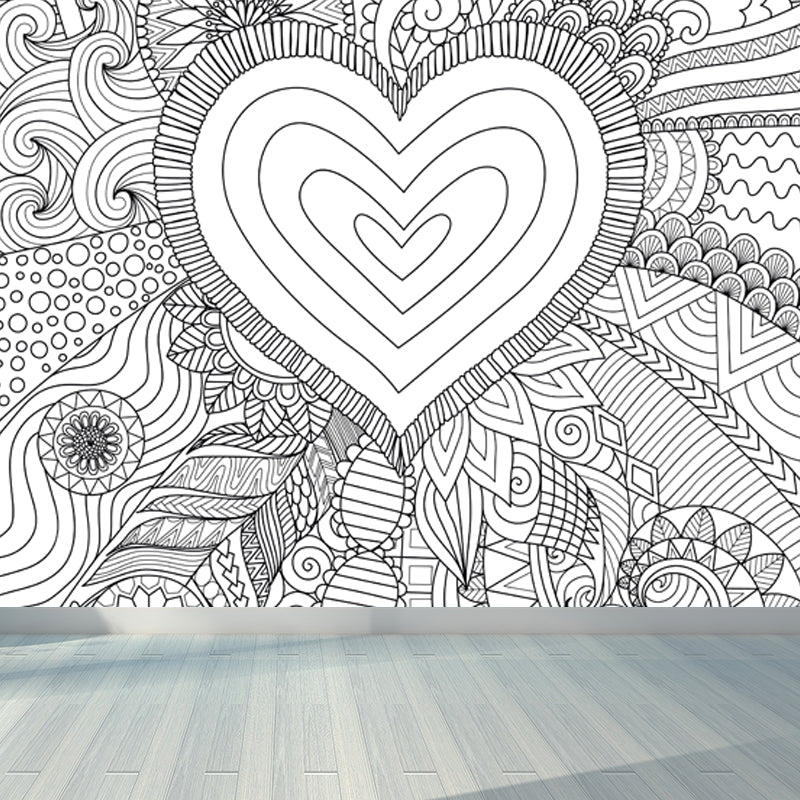 Soft Color Florentine Mural Wallpaper for Decoration Modern Living Room Wall Art