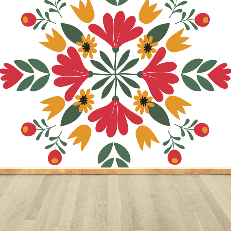 Modern Abstract Mural Wallpaper for Guest Room Customised Wall Decor in Pastel Color