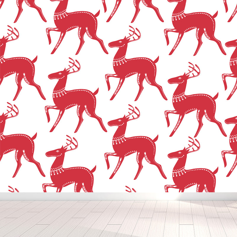 Modern Abstract Mural Wallpaper for Guest Room Customised Wall Decor in Pastel Color