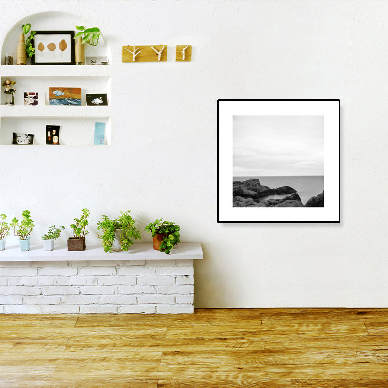 Foto Oceaan Canvas Print Donkere Kleur Moderne Muur Kunst Decor voor Huis Interieur