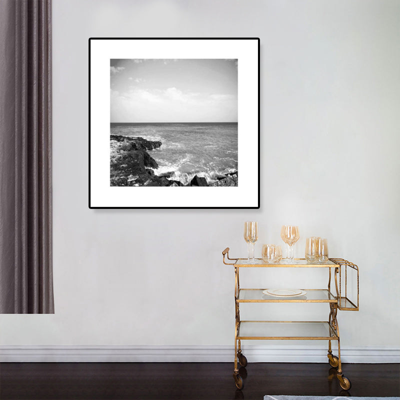 Foto Oceaan Canvas Print Donkere Kleur Moderne Muur Kunst Decor voor Huis Interieur