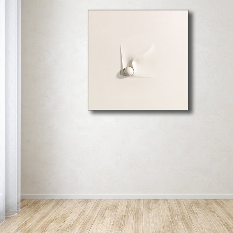 Abstract Art Print Textured Scandinavian House Interior Wall Decor in Light Color