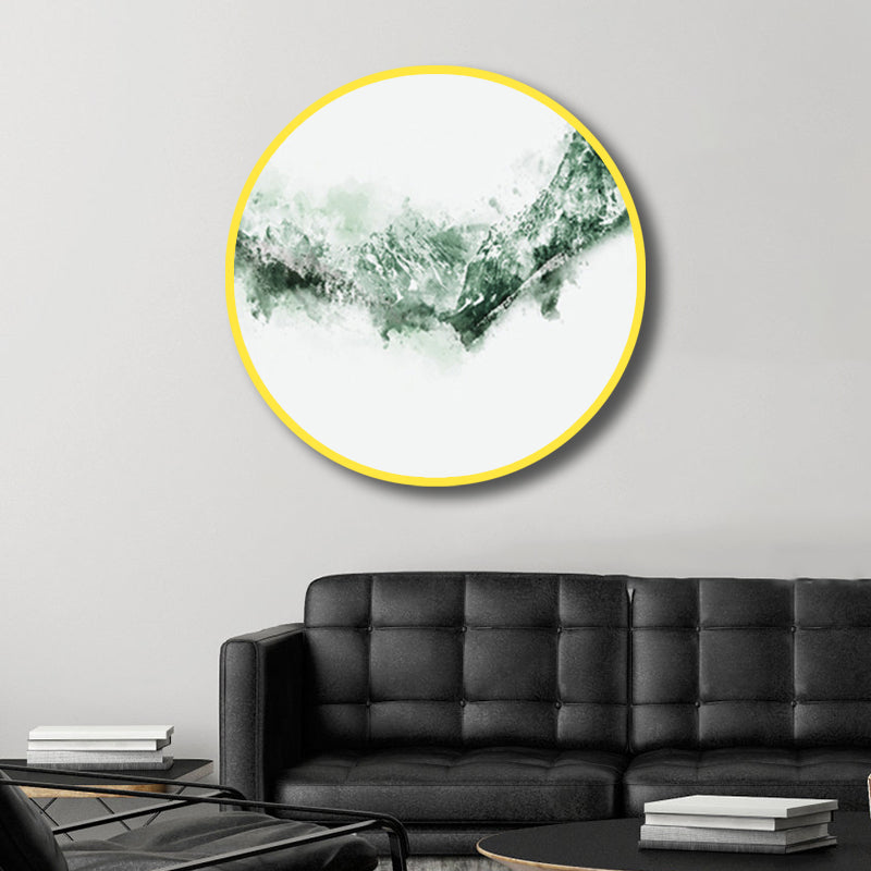 Soft Color Outdoor Scene Painting Natural Landscape Modern Textured Canvas for House Interior