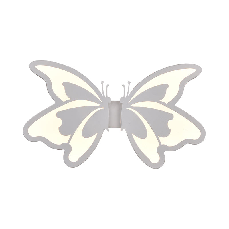 Flat Cartoon Shape Wall Light  Modern Stylish Acrylic LED Wall Lamp in White for Stair