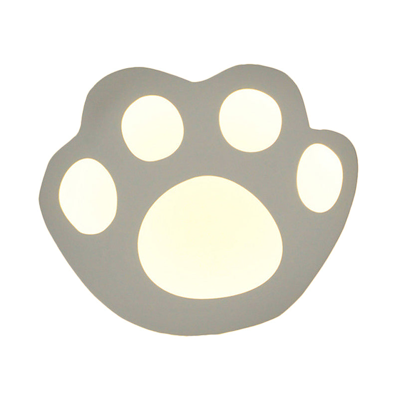 Flat Cartoon Shape Wall Light  Modern Stylish Acrylic LED Wall Lamp in White for Stair