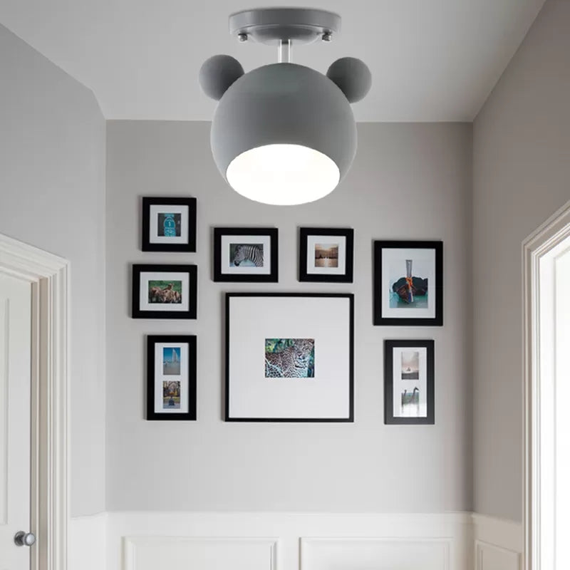 Pivotant Bear Head encastré 1 lampe macaron loft balcon métal plafonnier