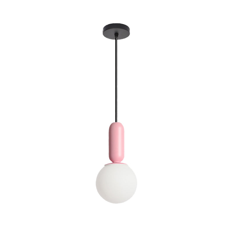 Nordic Elemy Bare Bulbe Pendant Light 1 Head Hanging Lampe for Study Room Bedroom