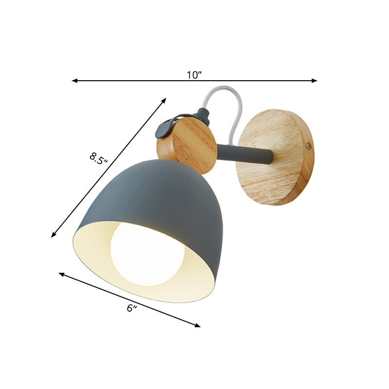 MOLTO MOLTO DOMA DOME SCONCE SOGGIORO ANGOLO REGOLABILE 1 Luce da parete in stile Nordico