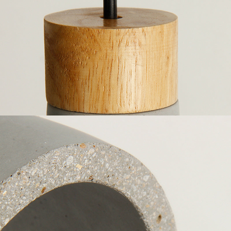 Nordische stilvolle Decke Anhänger Fackelform Ein leichtes Zement hängende Licht für Schlafzimmer Hotel