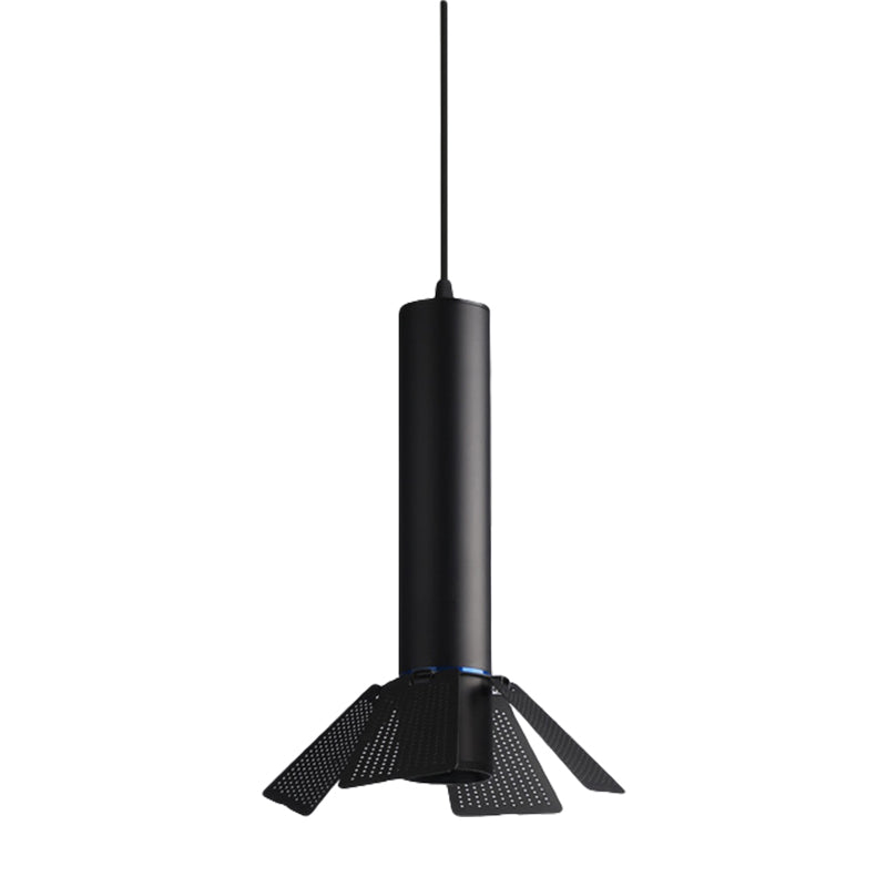 Mini Mini Hanging Lamp Tube Sombra 1 Luz Metálica Ligera de Luz para tela