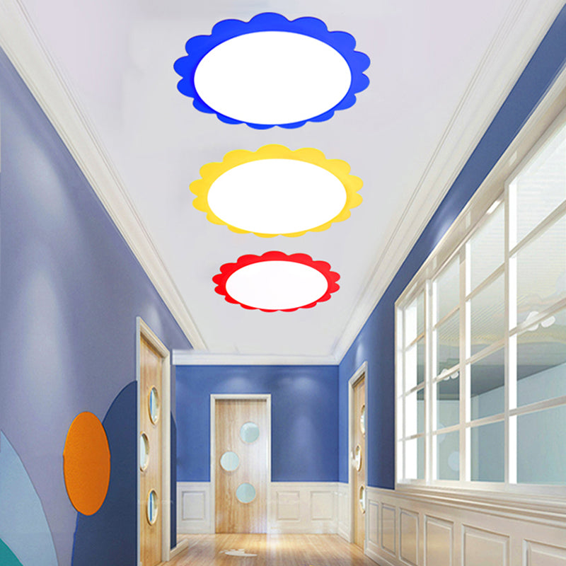 Flower Ceiling Mount Light Cartoon Acrylic Ceiling Lamp for Corridor Bathroom