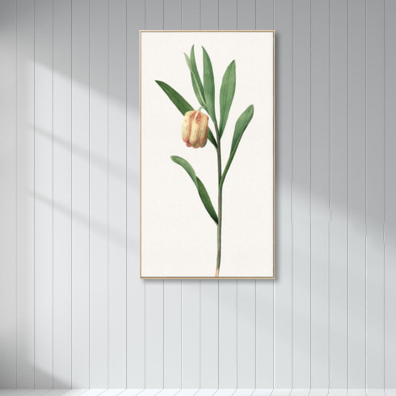 Rustic Flower Canvas Art Pastel Color House Interior Wall Decor, Multiple Size Options