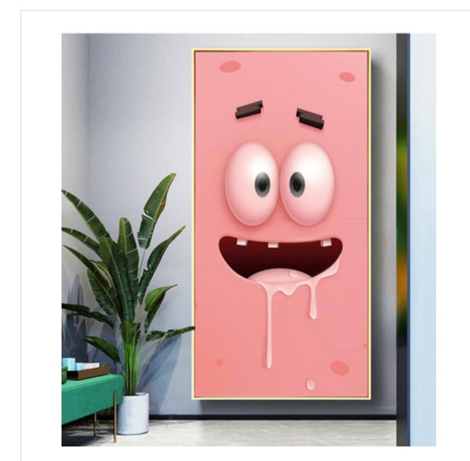 Vivid Expression Wrapped Canvas Pastel Color Kids Style Wall Art Print for Sitting Room