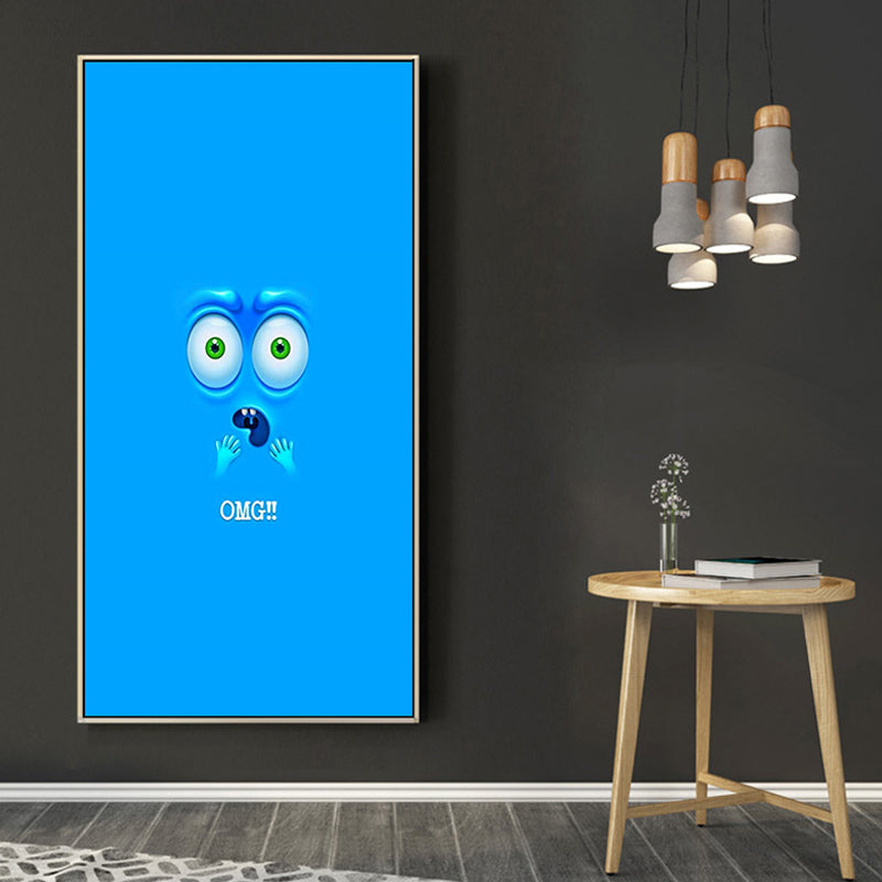 Vivid Expression Wrapped Canvas Pastel Color Kids Style Wall Art Print for Sitting Room