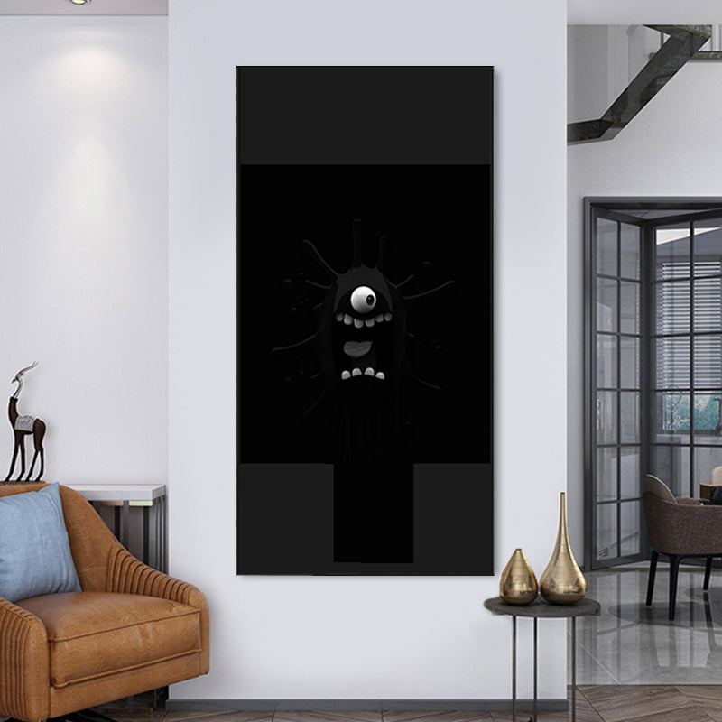 Vivid Expression Wrapped Canvas Pastel Color Kids Style Wall Art Print for Sitting Room