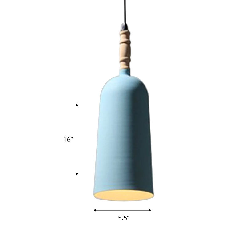 Seafoam E27 Lámpara colgante de metal de estilo moderno de luz colgante para restaurante