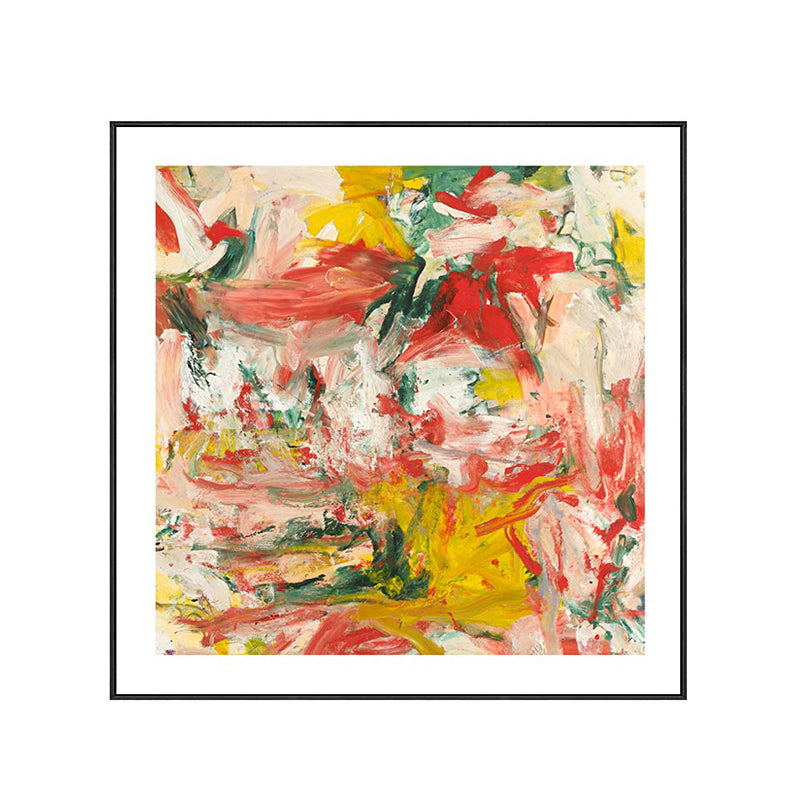 Peinture à l'huile abstraite, toile enveloppée, Art moderne, décoration murale texturée de couleur douce pour chambre