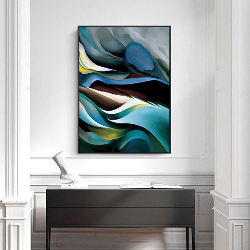 Pastel Color Contemporary Art Painting Abstract Pattern Canvas Print for Home Interior