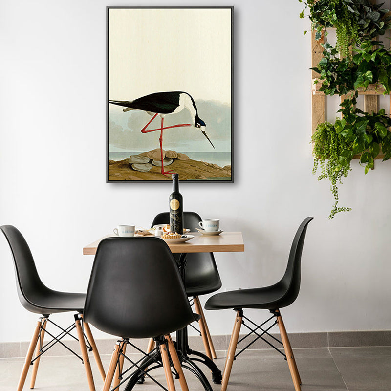 Tropical Painting Print Flamingo Canvas House Interior Wall Art Decor in Pastel Color