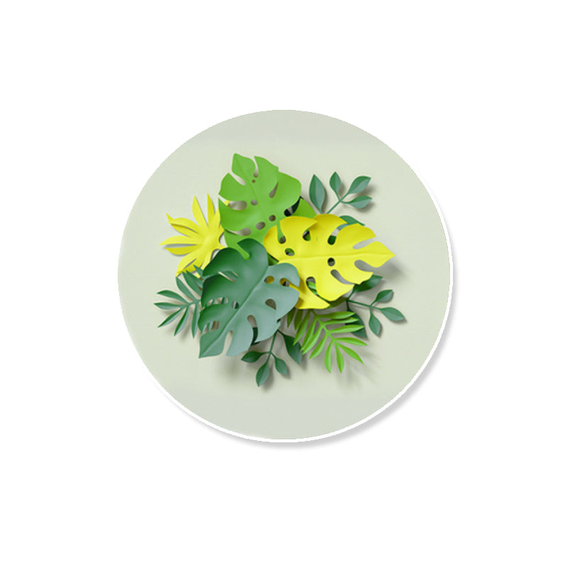 Feuilles de couleur pastel, décoration murale, botanique, impression sur toile texturée nordique pour salon