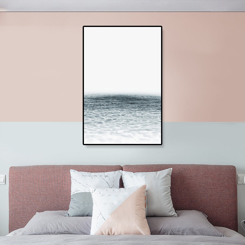 Toile de paysage imprimé Photo tropicale, décoration murale texturée de couleur foncée pour chambre
