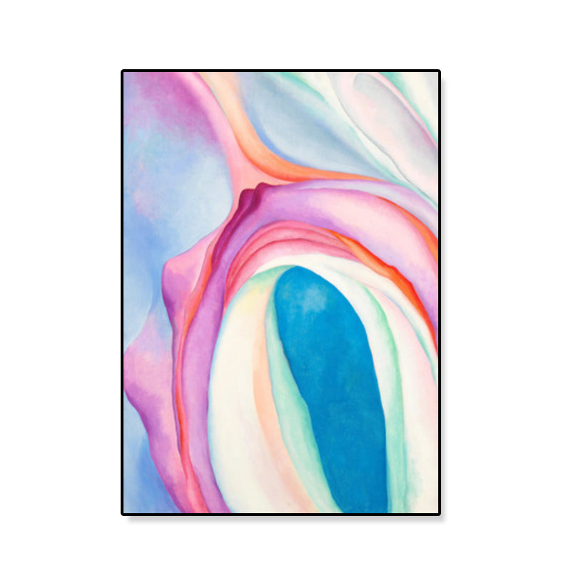 Toile d'art moderne imprimée, peintures de couleur claire, motif ombré, décor mural pour galerie