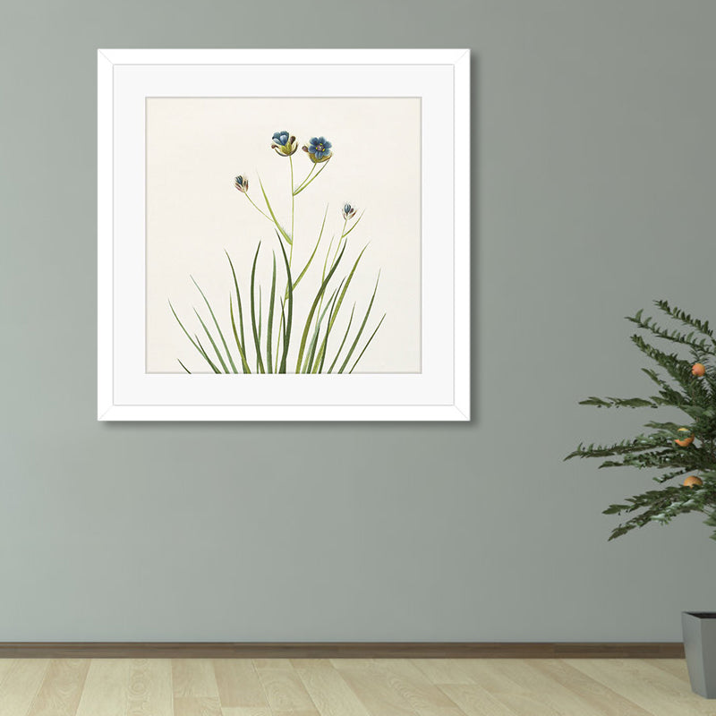 Floral Printed Wrapped Canvas Country Style Blossom Wall Art Decor in Pastel Color