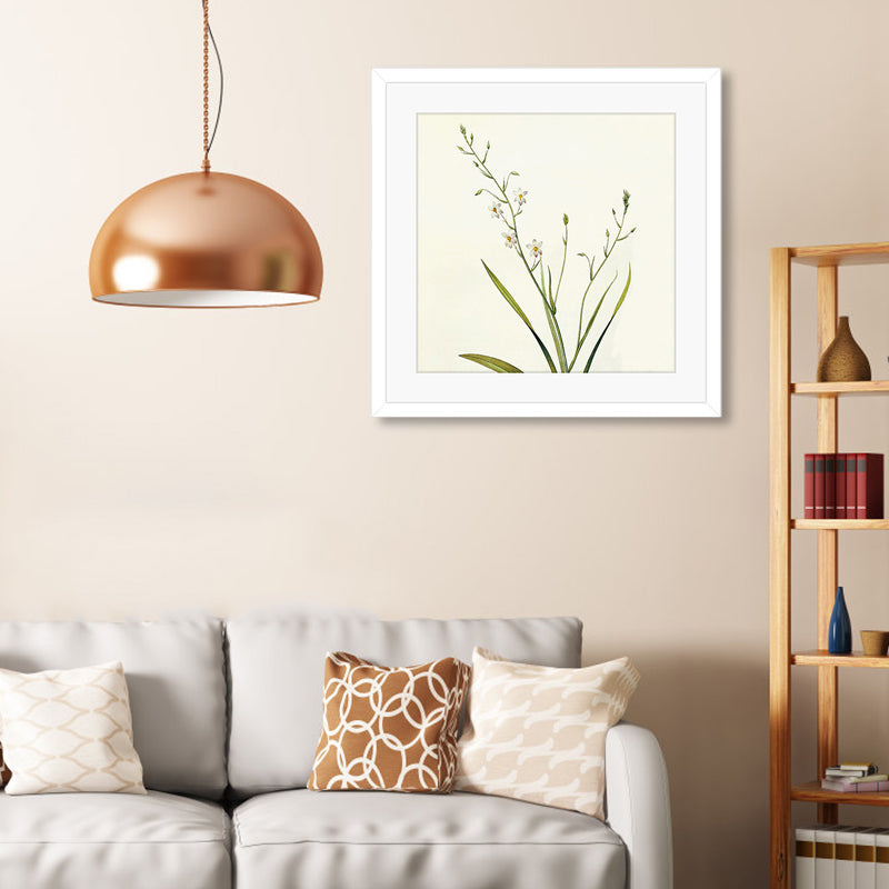 Floral Printed Wrapped Canvas Country Style Blossom Wall Art Decor in Pastel Color