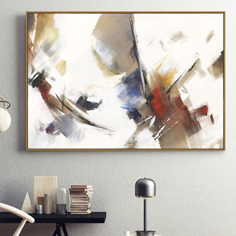 Brown Novel Abstract Canvas Textured Modern Art Style Lounge Wall Decor, Multiple Sizes