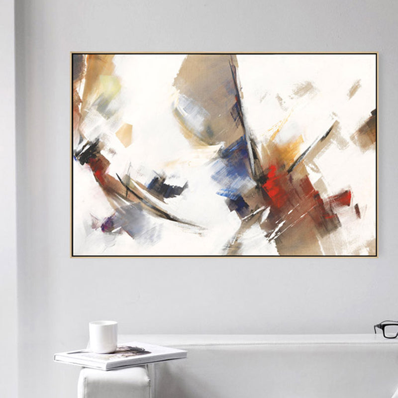 Brown Novel Abstract Canvas Textured Modern Art Style Lounge Wall Decor, Multiple Sizes