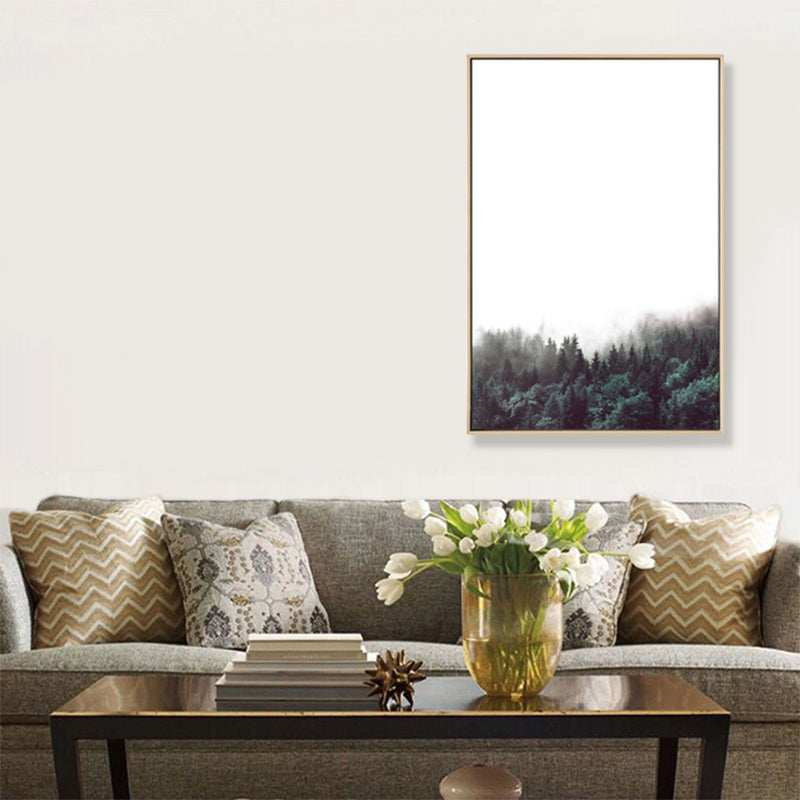 Mysterious Forest Canvas Wall Art for Sitting Room Photograph Scenery Wall Decor