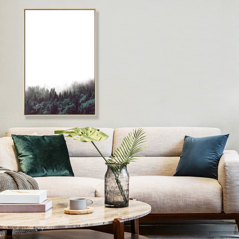 Mysterious Forest Canvas Wall Art for Sitting Room Photograph Scenery Wall Decor